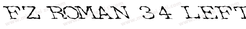FZ ROMAN 34 LEFTY字体转换